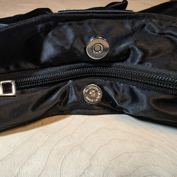 Unique 12" Black Bow Statement Accessory Cross body Over The Shoulder Handbag - Picture 6 of 8